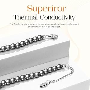 TeraRX® Terahertz Beaded Necklace – 100% Authentic Terahertz Stone