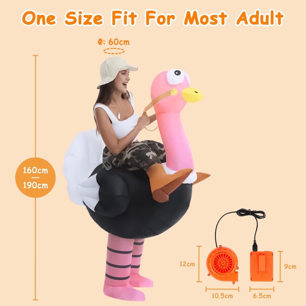 AYBUY Costume Gonfiabile Alien-s, Costume Alienoes Verde, Costume da Alieno Gonfiabile, Halloween Carnevale Cosplay Outfit, Sistema di Gonfiaggio Incluso