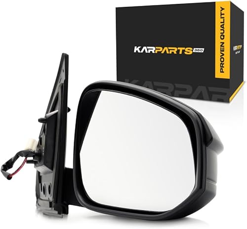 Espejo de puerta para Toyota RAV4 2013 2014 2015 lado del pasajero  Potencia  No calefactable  Negro  Reemplazo para TO1321309  87910-42B70