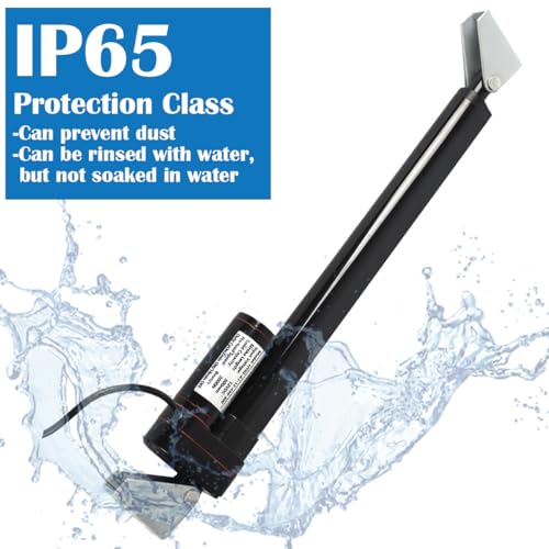 KM-LINEARTECH 18 Inch 18" 450mm High Speed 1.34"/s 34mm/s 400N 88lbs DC12V Heavy Duty Electric Linear Motion Actuator Motor with Mounting Brackets IP65 by KM-LINEARTECH - Image 6