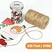 Tenn Well Jute Garden Twine, 328 Feet 3mm Heavy Duty Jute Twine String for Plants, Gardening, Crafting, Gift Wrapping, Bundling, Holiday Decorations