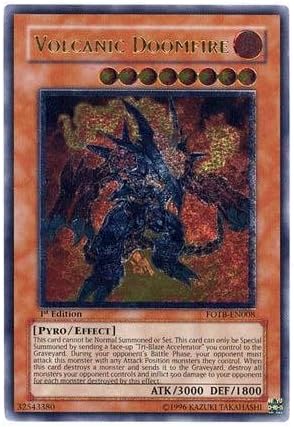 Yu-Gi-Oh! - Volcanic Doomfire (FOTB-EN008) - Force of The Breaker - Unlimited Edition - Ultimate Rare
