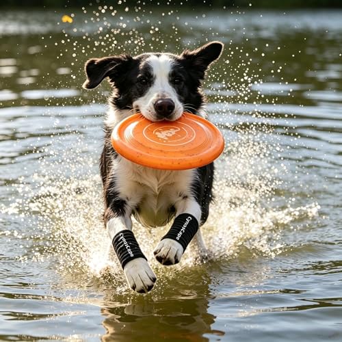 Image of Dog Leg Brace - Front & Rear Leg Support with Compression Wrap for Canine Joint Stability