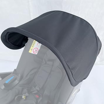 Stroller Replacement Accessories Canopy, Protection Shield, Textile Sun Shade Compatible with Doona Car Seat & Stroller (Black)