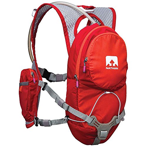 Nathan Hydration Running Vest - 2 Liter Hydration Pack with Bite Valve - Smartphone Compatible Pocket for Storing Essentials - Designed Specifically for Women (Very Berry Color)