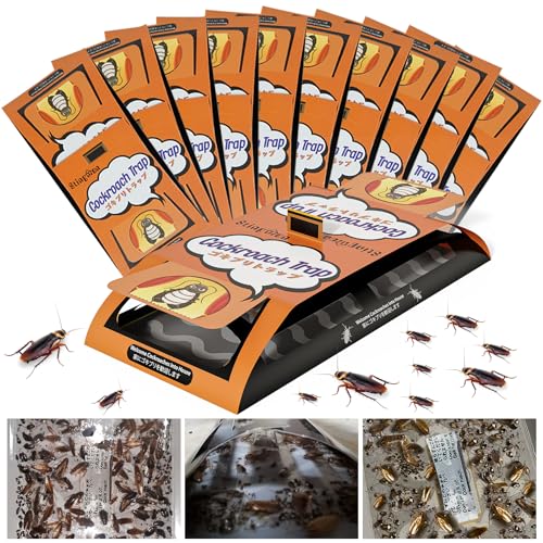 24 Pack Roach Traps Indoor, Sticky Glue Traps for Cockroaches Indoor Home