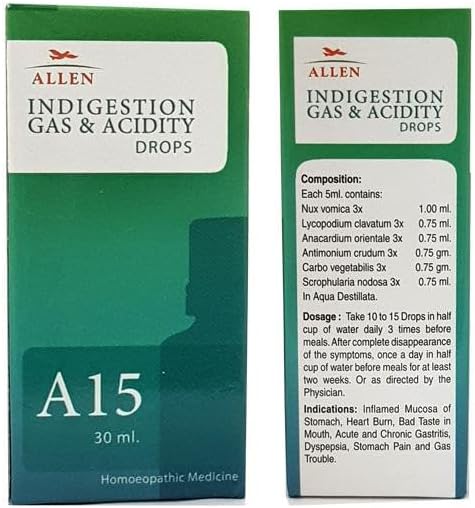 ALLEN A15 INDIGESTION, GAS & ACIDITY DROPS