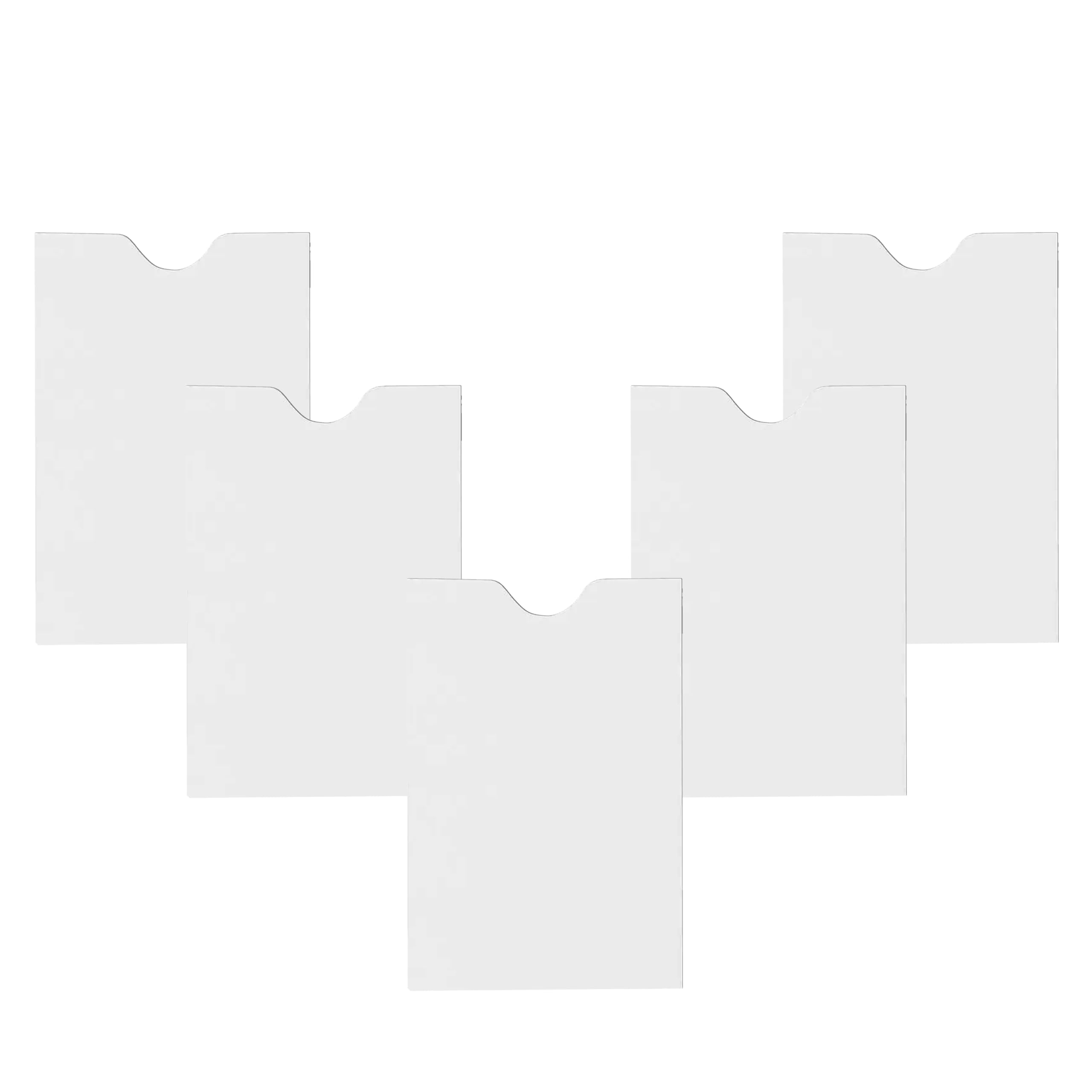 500 Dronka Envelope Key Card Sleeves, 2 3/8" x 3 1/2", White, Sturdy 24lb. Paper, 500/Box