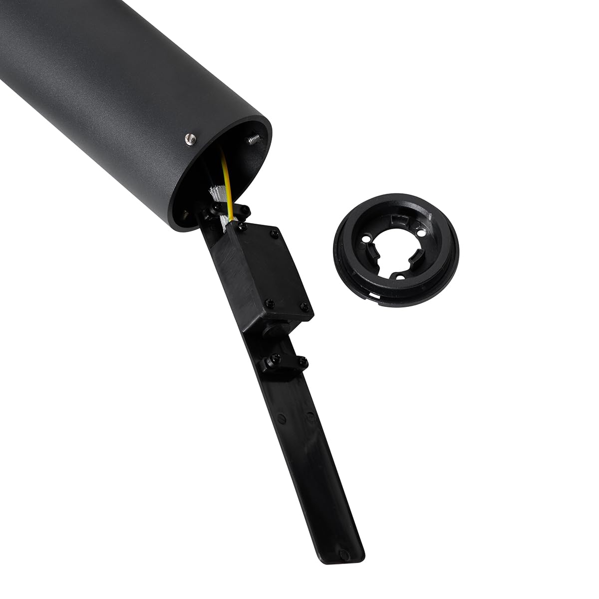 Lampe sur pied extérieur 2 lumière L 25 cm Noir Moderne Qazqa duo
