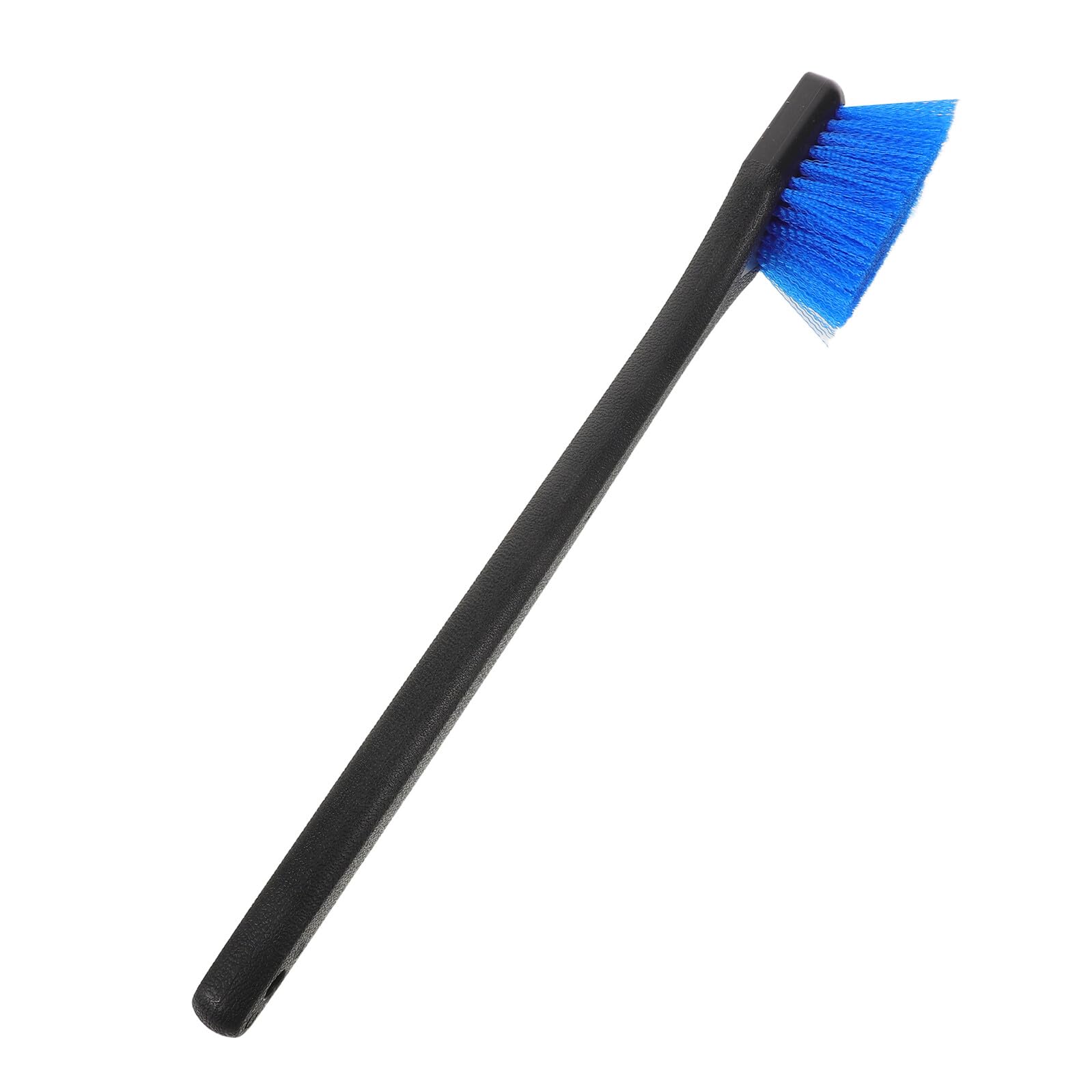 Cepillo para baño de pájaros azul con mango largo para limpiar comederos de exterior