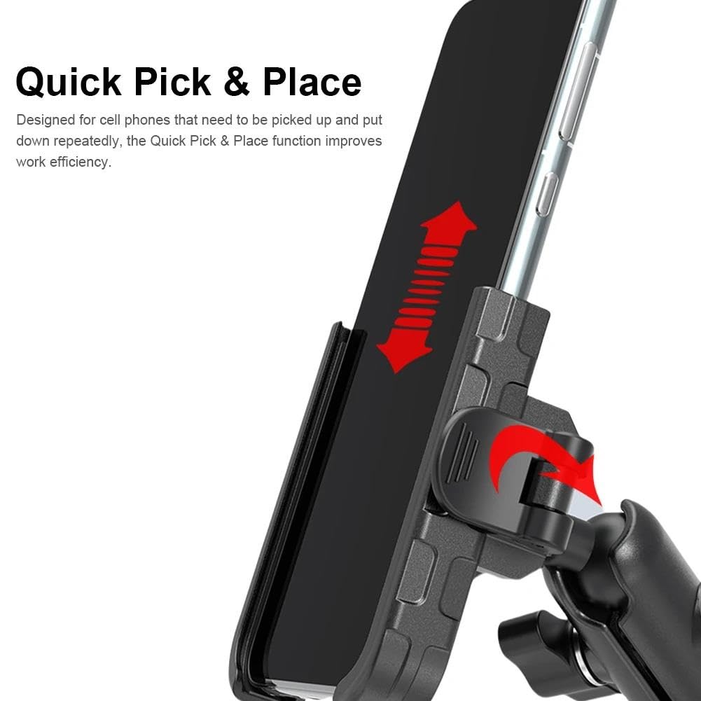 Supporto Telefono Moto Lega Di Alluminio Antivibrante Regolabile Accessori Ciclismo