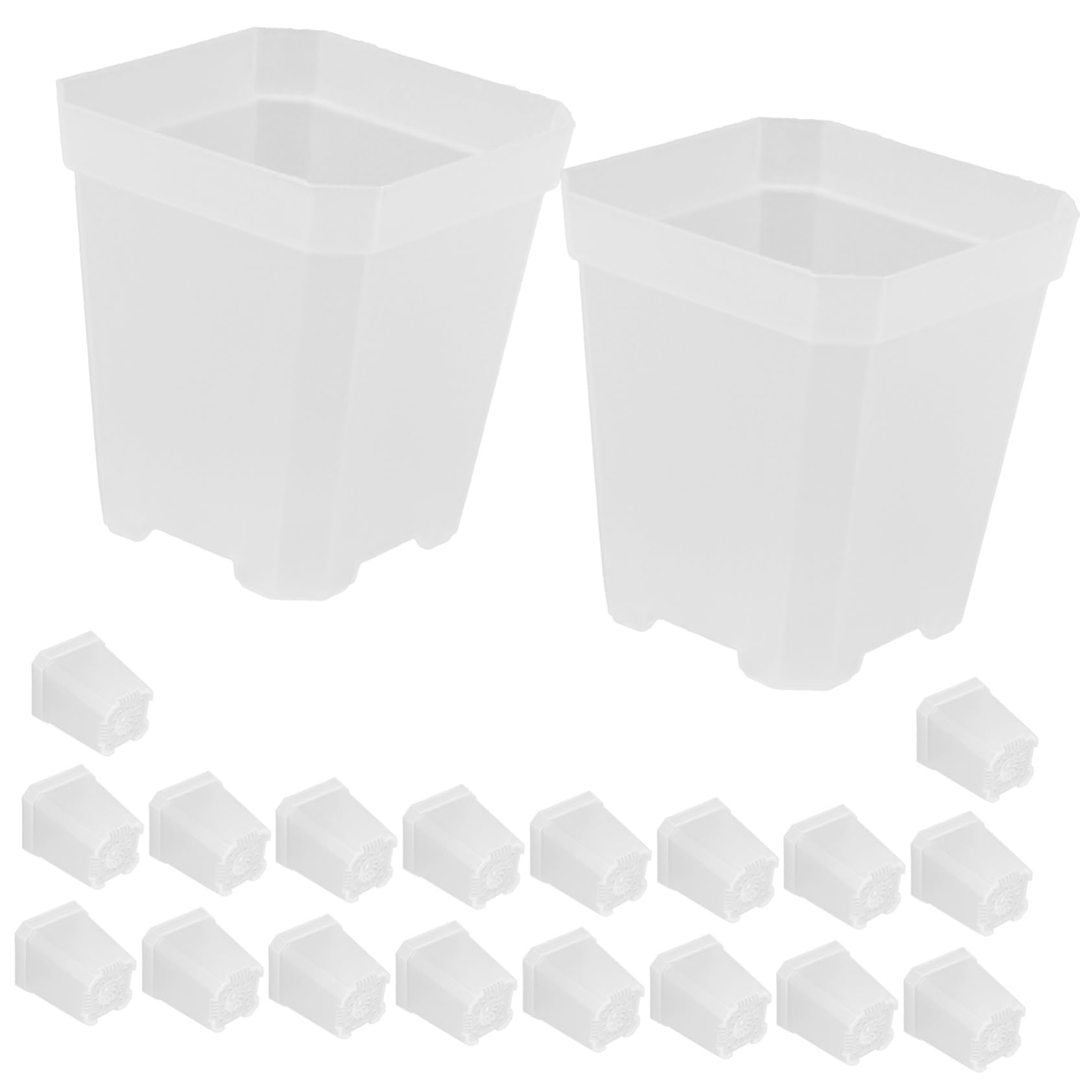 Mipcase 80pièces Pots De Semis Plastique pour Plantes Succulentes Cuvettes De Culture Durables avec Drainage Idéales pour Jardinage Intérieur Et Extérieur