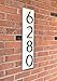 6 Inch Stainless Steel Floating House Number, Metal Modern House Numbers, for Outdoor Mailbox Yard Home Wall DoorGarage Gate with Nail Kit, Coated Black, 911 Visibility Signage