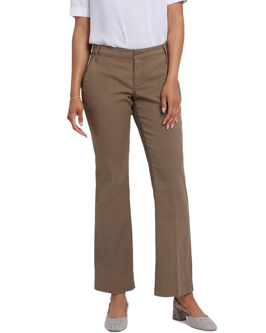 Incense Colored Barbara Bootcut Trousers by NYDJ Apparel