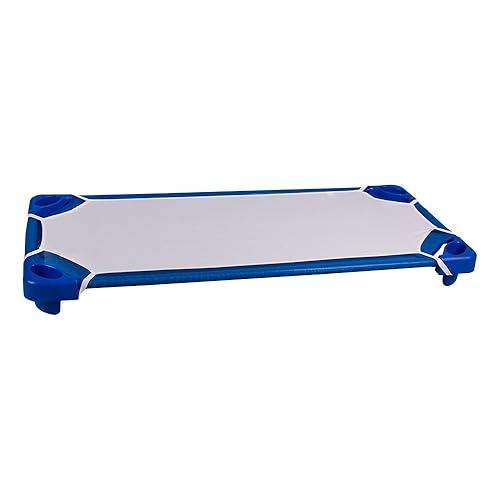 Miniatura 5 de Sprogs SPG-AUH1040-SO - Cunas apilables estándar para niños resistentes de 52 pulgadas de largo, color azul (paquete de 6) y sábanas estándar para