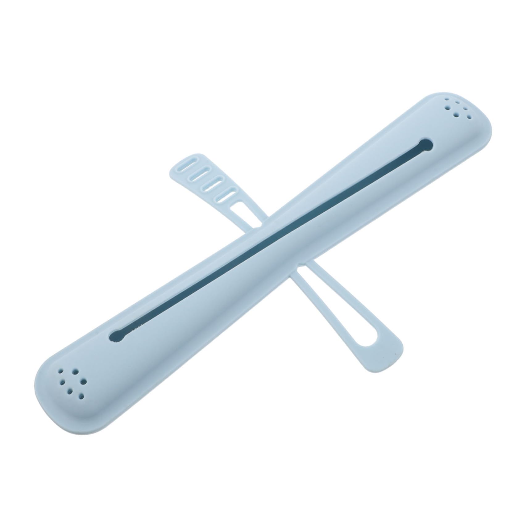5 Piezas Estuche de Silicona para Cepillo de Dientes Portátil Compacto y Duradero Protector con Tapa para Viaje Camping y Escuela Color Azul