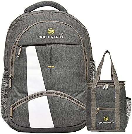 Laptop Backpack With 3 Compartments Polyester Trendy Waterproof Travel ...