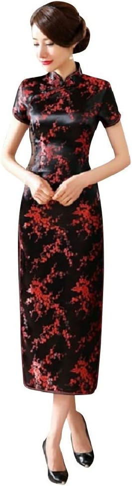 Amazon Veroman チャイナドレス コスプレ ハロウィン チャイナ服 パーティ ドレス ロング L ブラック 梅木模様 コスプレ 仮装 通販 Amazon Veroman チャイナドレス コスプレ ハロウィン チャイナ服 パーティ ドレス ロング L ブラック 梅木模様 コスプレ 仮装 通販