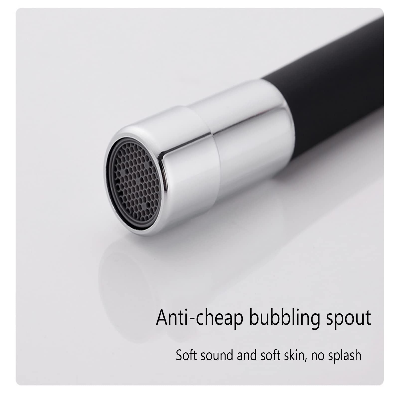 Tubo Extensor Universal de 50 cm para Grifo, rociador Flexible de 360° para Fregadero, Conector de Espuma para desagüe de Cocina y baño, Color Naranja