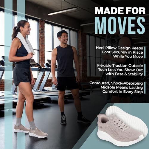 Skechers Skechers BOBS Women's,Hands Free Slip-INS BOBS Squad Chaos-Current Muse,TPE,5 W US