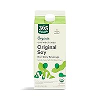 Vista 1 de 365 by Whole Foods Market - Leche de soja orgánica sin azúcar, envase de 64 onzas líquidas