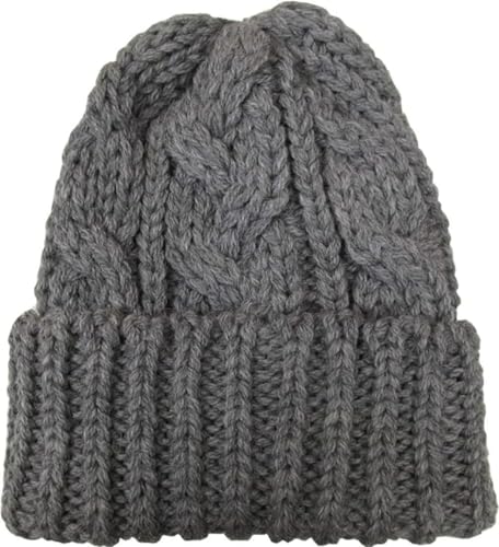 [ハイランド2000] 1G ローゲージ アルパカ ボブキャップ ケーブル編み ニットキャップ 正規品 ニット帽 レディース メンズ Bob Cap (JP, アルファベット, Free Size, Grey)のサムネイル