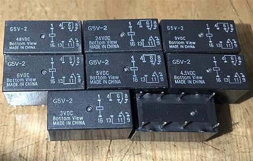 Relé electromecánico G5V-2 5VDC con 8 pines para automatización estable