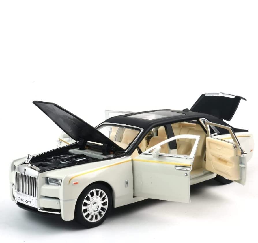Image of Invite Enterprise 1:32 Rolls-Royce Phantom Model Car,Zinc Alloy Pull Back Toy car with Sound and Light for Kids Boy Girl Gift 【Colors as Per Stock】