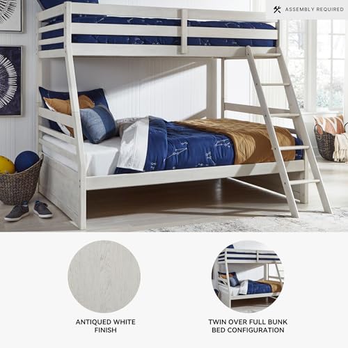 Image of Signature Design by Ashley Twin Over Full Bunk Bed, Antique White