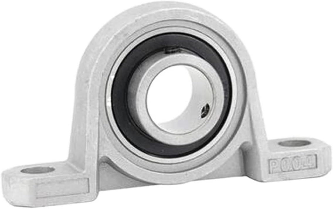 2/4PCS KP08 8mm Bore Diameter Zinc Alloy Pillow Block Housing Bearing(KP08 8mm 4pcs)