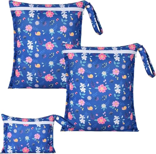 OTraki 3Pcs Wet Bags Flower