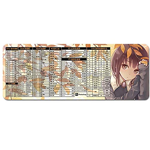 Tapis de souris grand format pour setup gamer et bureau à la maison XXL 90cm