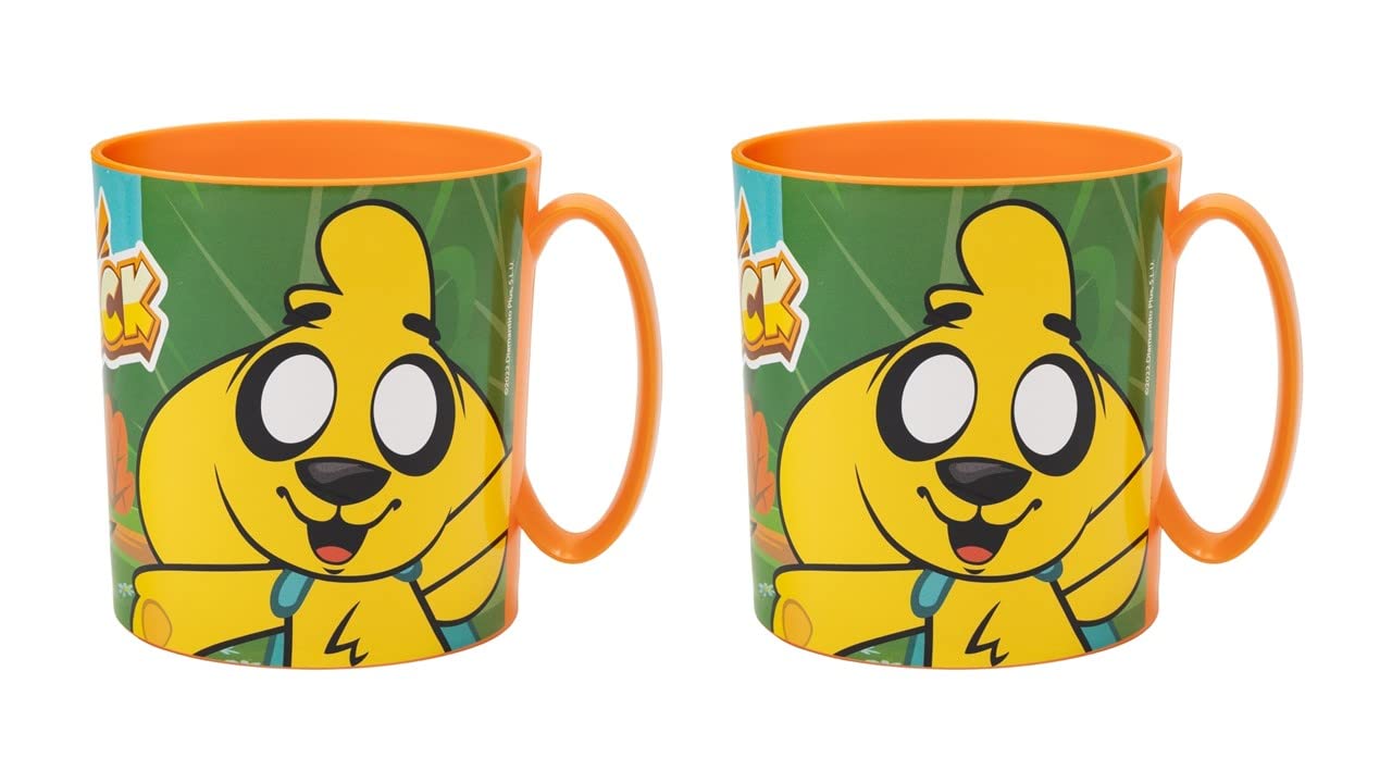 ALMACENESADAN 4846 Mike Crack Back to School Pack Consisting of 2 Microwave Cups 350 ml Reusable Products BPA Free