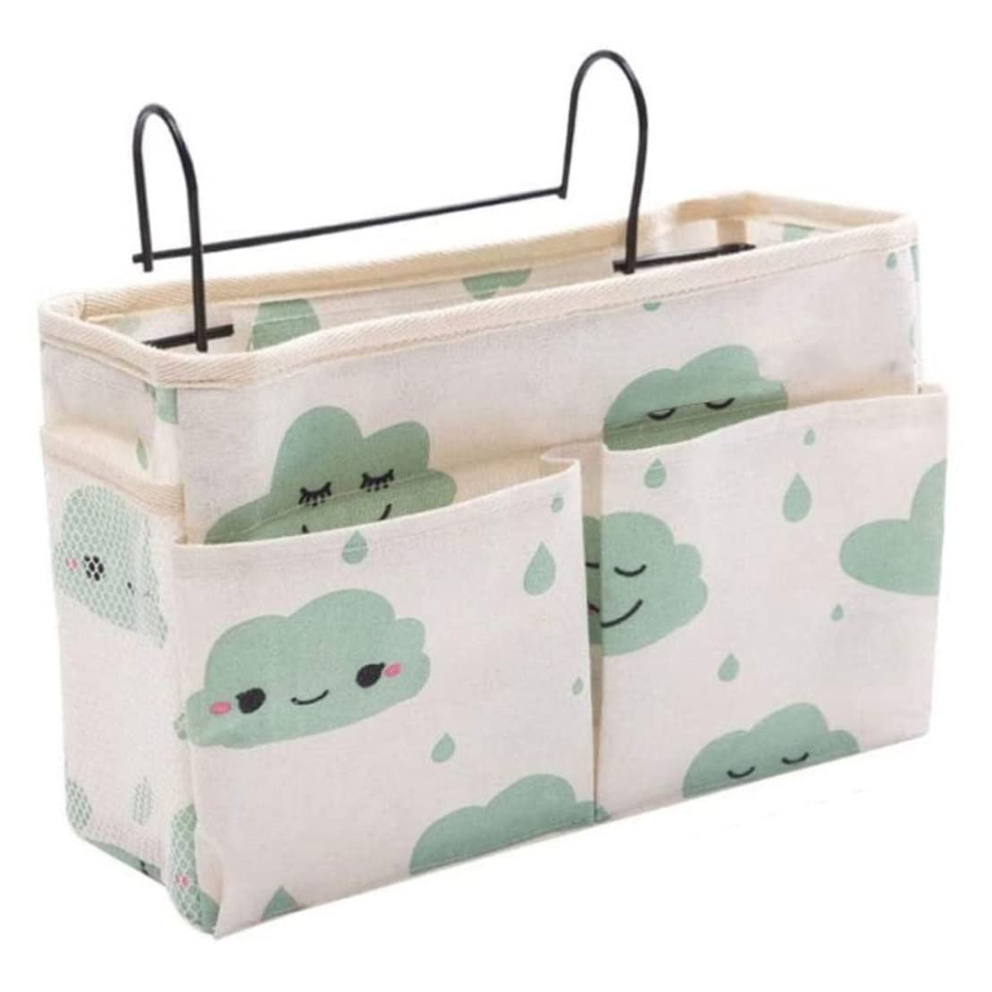 Faroby Bedside Hanging Organizer Bunk Bed Storage Hanger Bag Pocket Dormitory Green