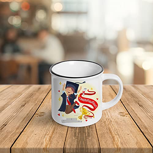 Mug Lover - Congratulations! - (Hers - ENGLISH) - Mug gift idea with envelope, greeting card and organza pouch - Image 4