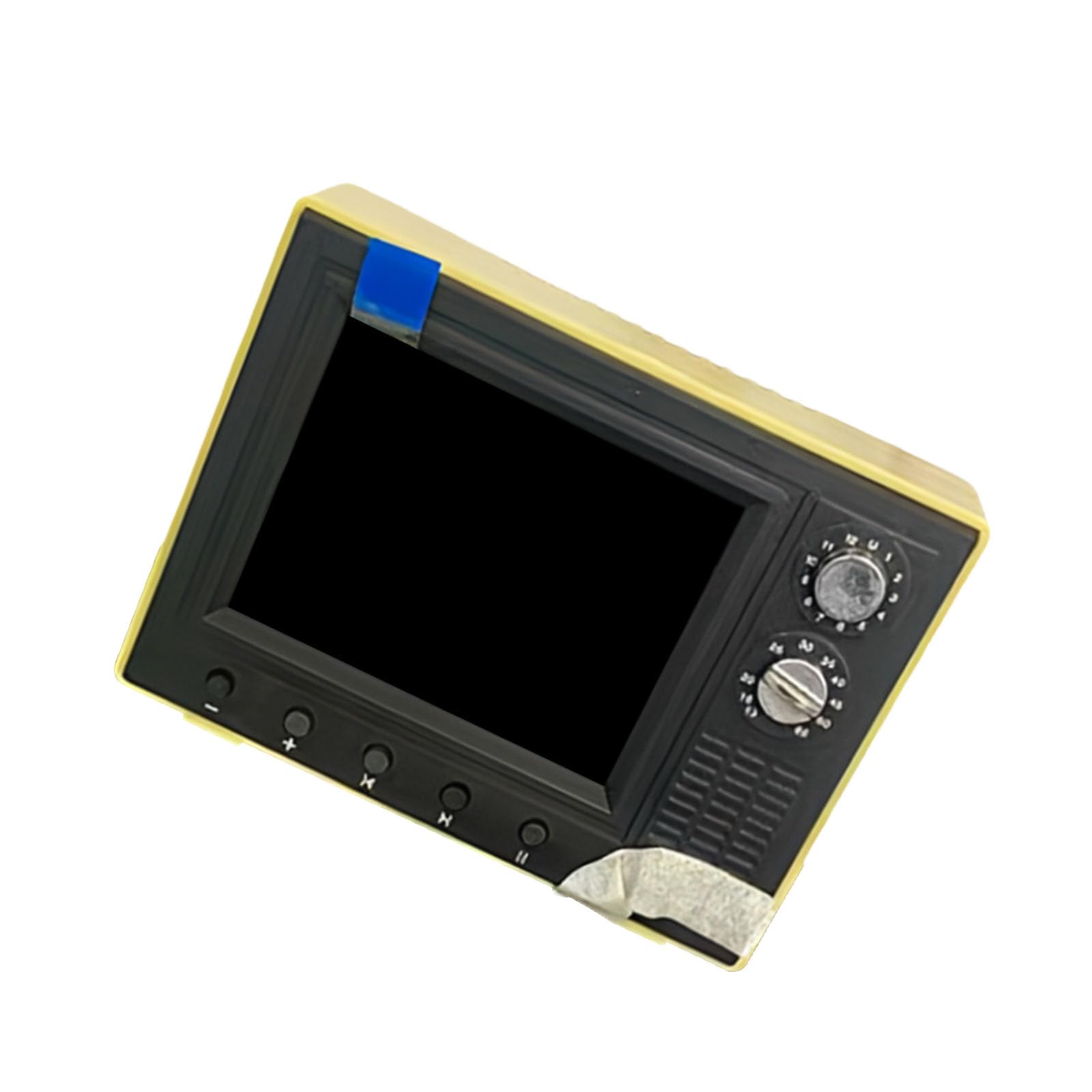 Mini TV a Escala 1/12, Soporte en Miniatura, Carga USB, vídeo