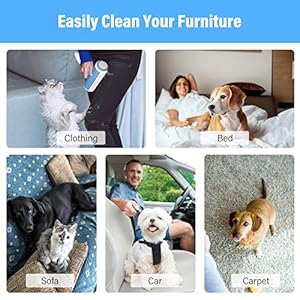 Pet hair remover reusable cat and dog hair remover multi surface lint roller portable fur removal tool for furniturecouchcarpetbeddingclothes and car seats non slip handle self cleaning roller   cucciolini doodles