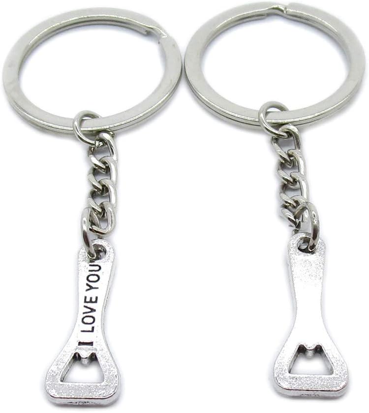100 Pieces Keyring Keychain Wholesale Suppliers Jewelry Clasps YK1144 Bottle Opener