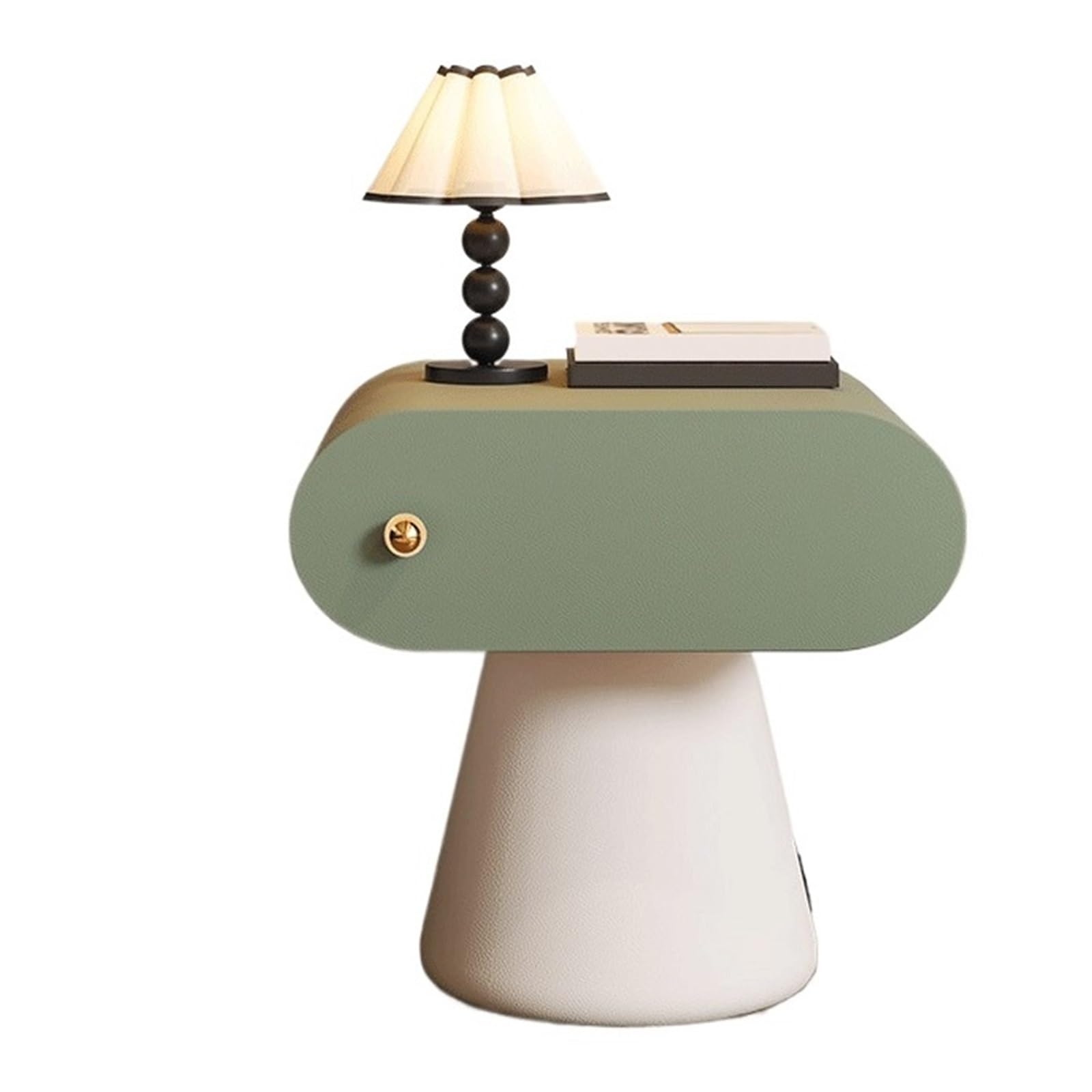 HLHLOP777 Nightstand Uniquely Designed Bedside Tables Nightstand Side Table for Living Room Dorm Bedroom Furniture(Green,Medium)