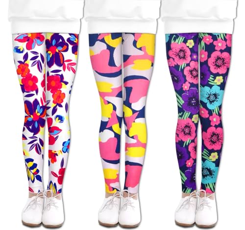Image of LUOUSE Girls' Leggings Full Length Comfy Pants Trousers 4-13 Years