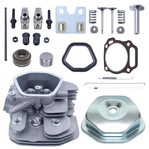 Image of Adefol Cylinder Head Spring Valve Plate Kit for Honda GX390 13HP GX340 11HP Gasoline Engine with Valve Cover Gasket Cylinder Head Gasket Push Rod Guide Plate Inlet Exhaust Valve Spring Valve Rocker