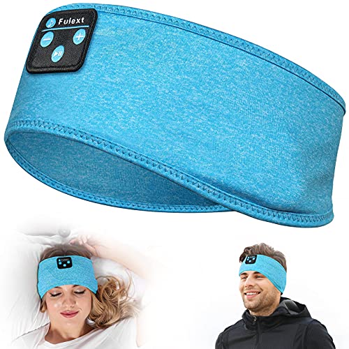 Fulext Auriculares para dormir con Bluetooth, diadema suave y elá...