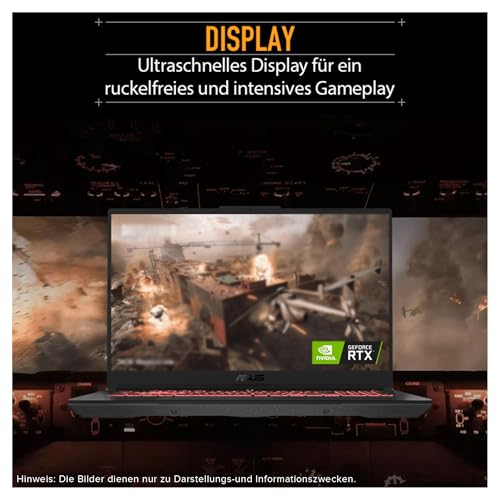 TUF A17 Gaming Laptop, AMD Ryzen 7-7435HS, 64 GB DDR5 RAM, SSD PCIe da 4 TB, display FHD da 17,3", Nvidia GeForce RTX 4050, tastiera QWERTZ a 1 zona, Windows 11 Home, grigio - Notebook - Immagine 4