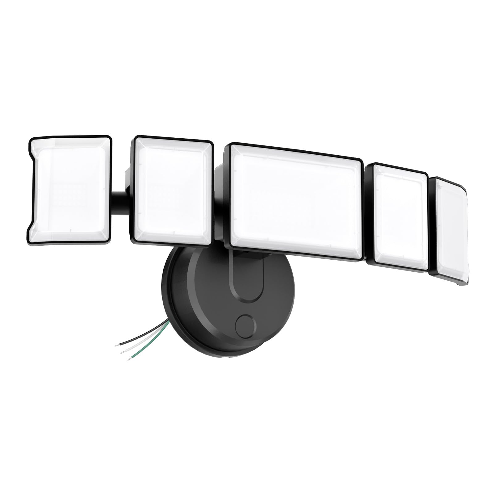 Olafus 180W Flood Lights Outdoor, 18000LM Super Bright Security Lights with 5 Adjustable Heads, IP65 Waterproof, Hardwired Switch Controlled, 6500K,