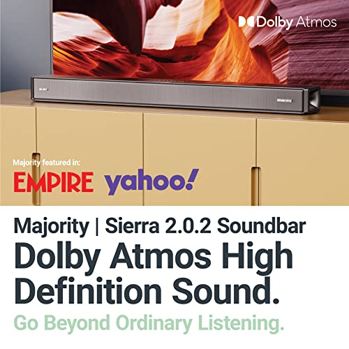 Majority Sierra 2.0.2 Dolby Atmos Soundbar | 280W | Surround sound met opwaarts gerichte luidsprekers | Multiconnector inclusief HDMI Arc - Image 3