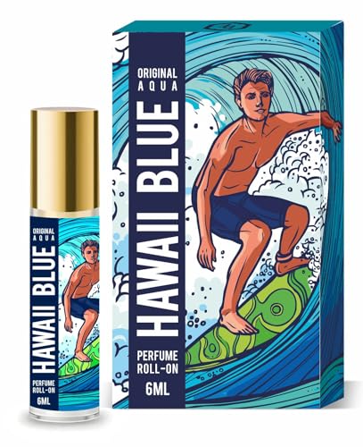 Image of Parag Fragrances Alcohol Free & Long Lasting Attar Perfume Roll-On 6ml (Hawaii Blue)