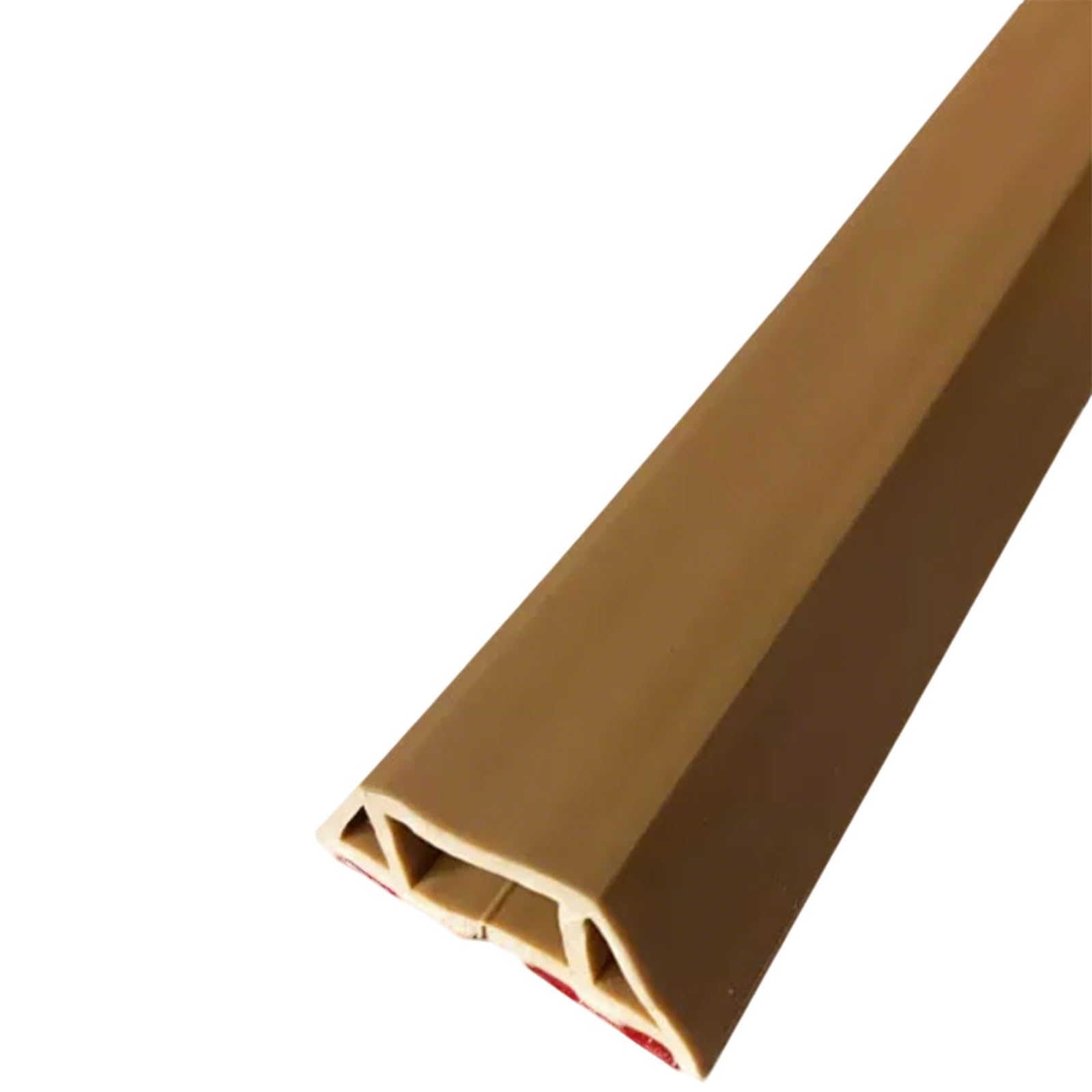 Copricavo Da Pavimento, Nasconde, Ripone E Protegge I Cavi，Nascondicavo Da Pavimento In PVC Morbido Flessibile E Resistente Alla Pressione(Brown,3m)