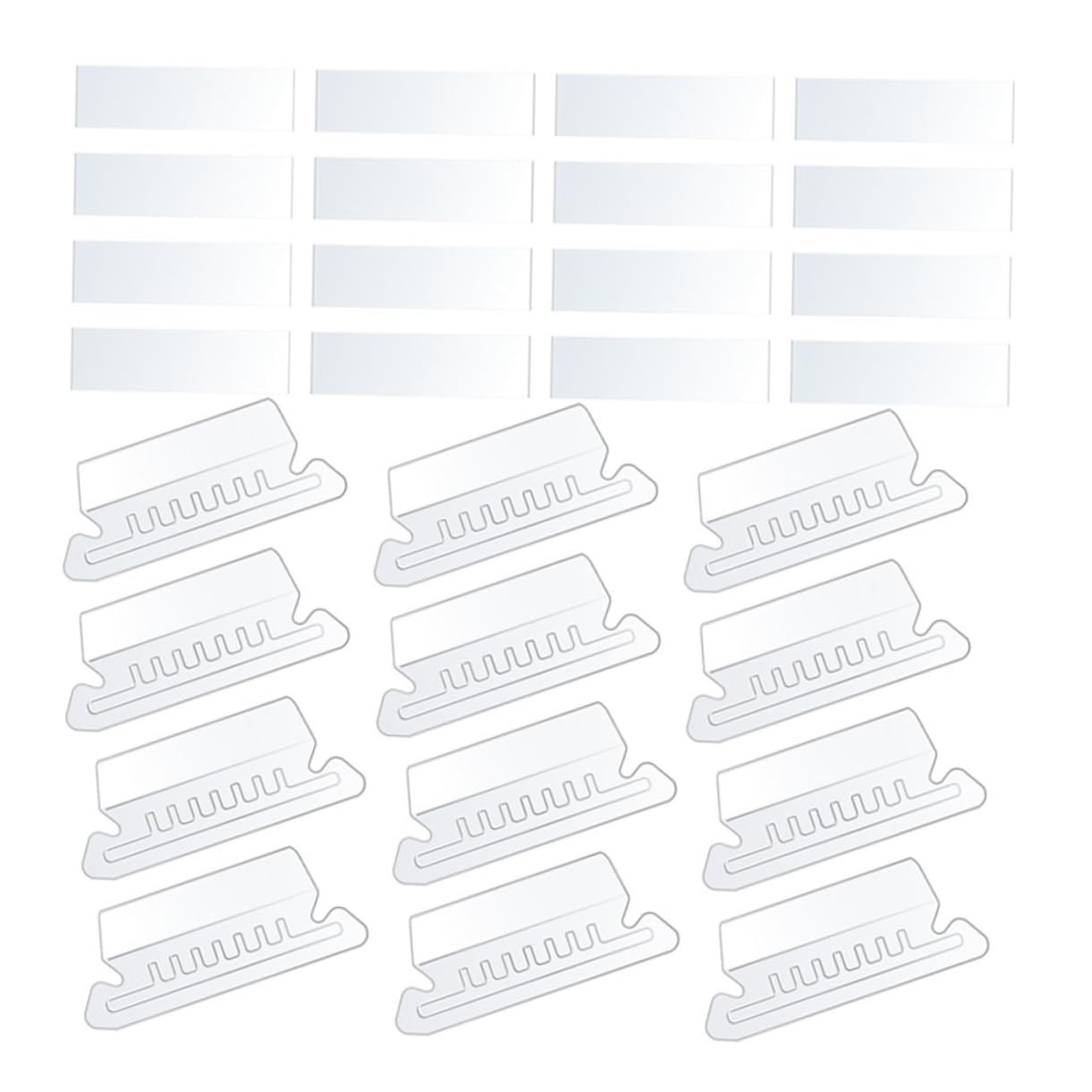 Housoutil 4 Set Etichette per Trasparenti Etichette e Clip per Appese per Documenti e Archiviare Ordine