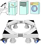【Práctico】: La Capacidad de Carga es de Hasta 300 kg, Soporte Utilizando resina y acero inoxidable de alta calidad, tiene una excelente estabilidad y resistencia a la corrosión.Además, con pies y ruedas, la capacidad de carga es de hasta 300 kg. Resuelve el problema del drenaje y la limpieza difíciles. Además, también puede reducir la humedad y la humedad, evitar que la lavadora se oxide y prolongar la vida útil de la lavadora.