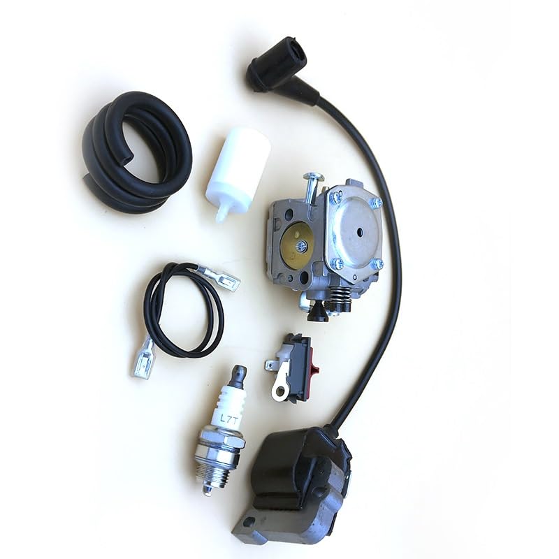 Piezas de Herramientas de jardinería Kit de línea de Filtro de Combustible de Bobina de Encendido de carburador for Motosierra Husqvarna 268 272 272XP 61 266#5032803-16/5039014-01 bujía